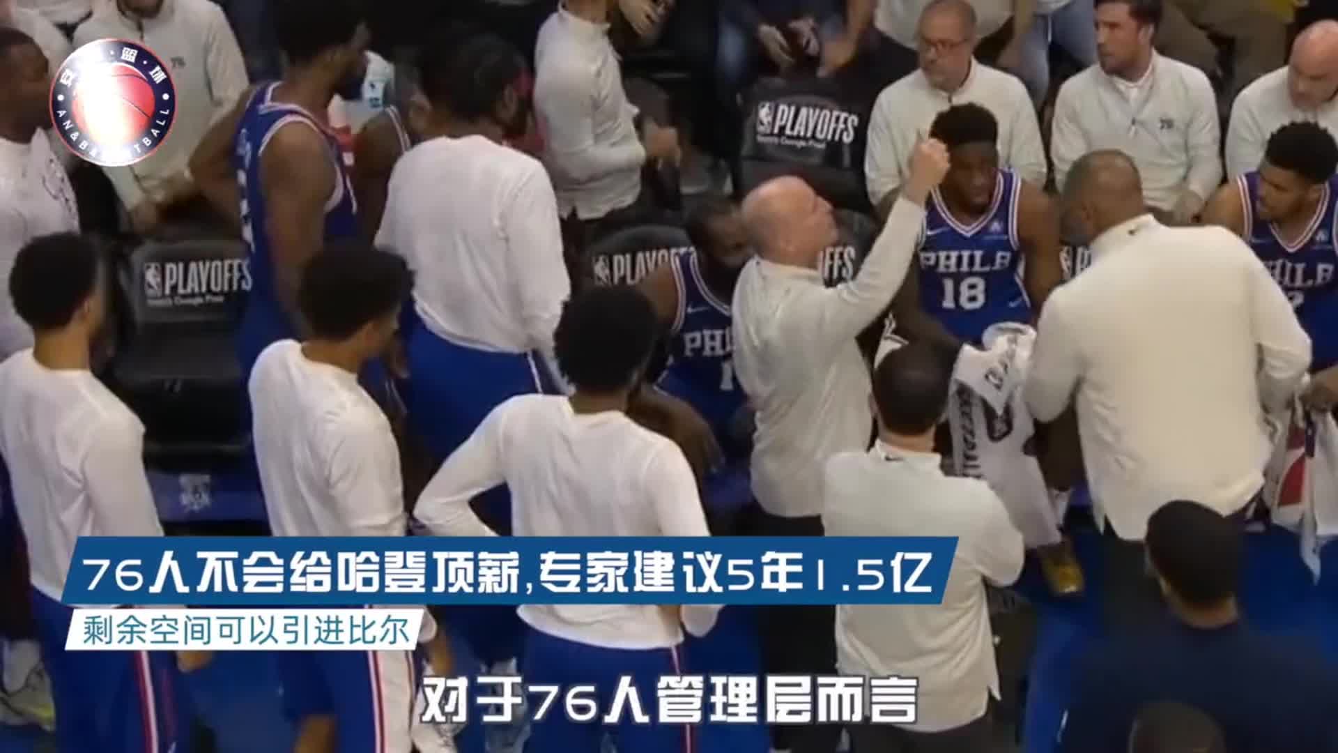 这价格合适不？NBA薪资专家建议76人给哈登5年1.5亿的合同