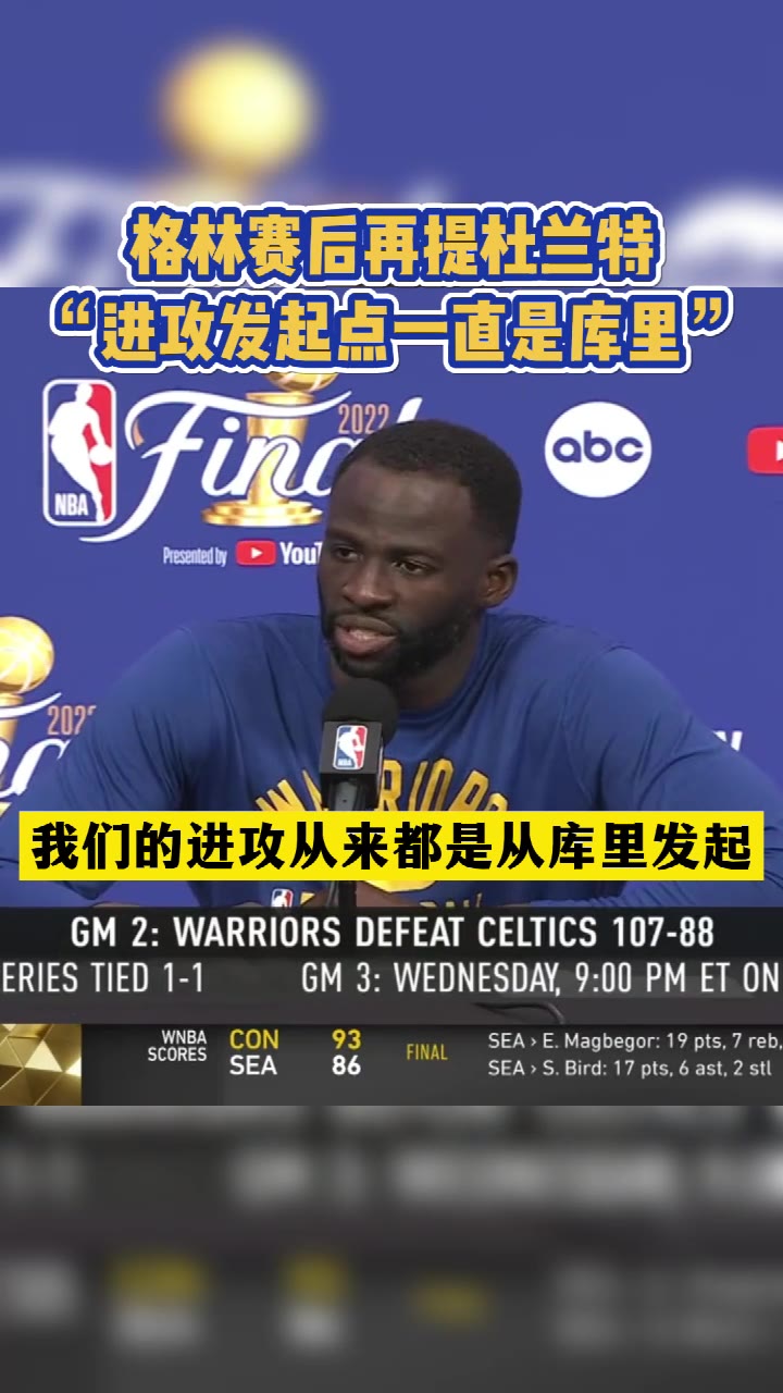 追梦：我们进攻发起点一直都是库里，哪怕杜兰特在也是