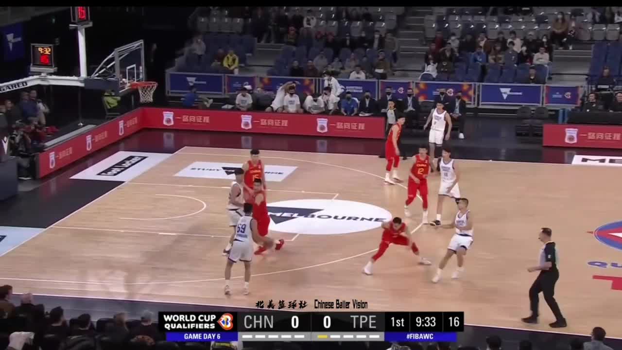 世预赛-胡明轩26分 周琦21分 中国男篮36分大胜中国台北