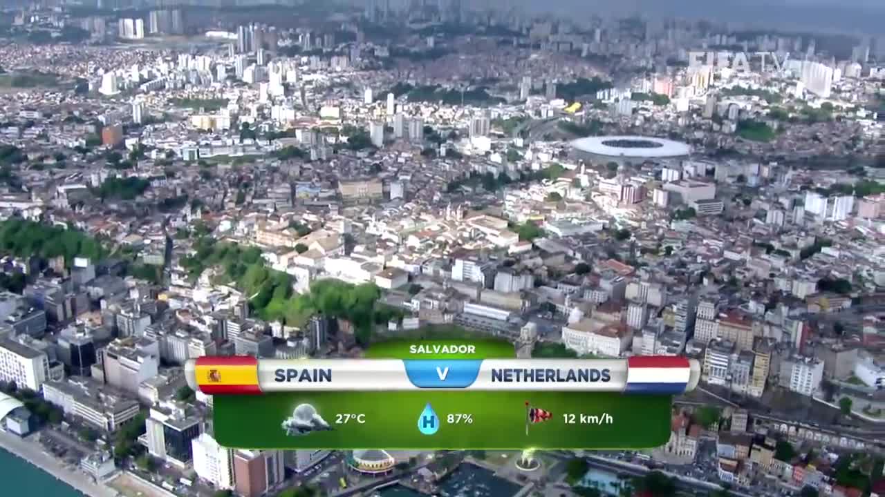 范佩西一飞冲天&罗本戏耍卡西！2014年世界杯荷兰5-1西班牙