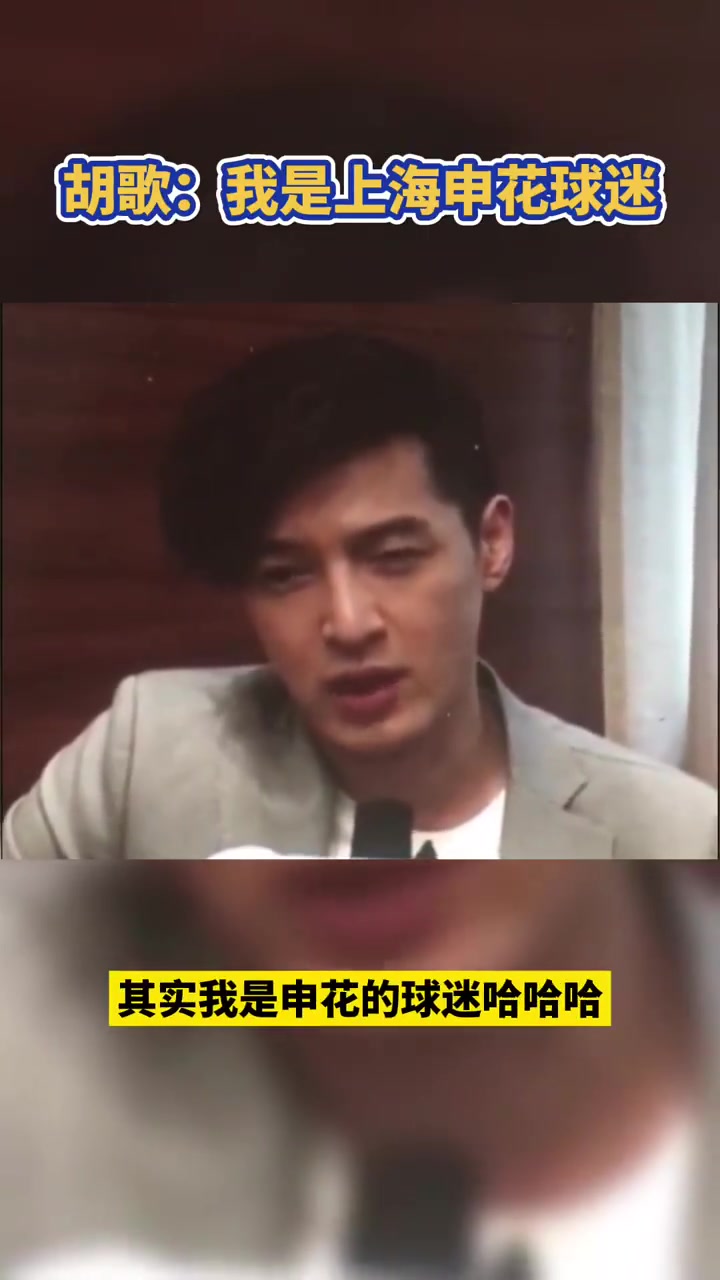胡歌：我是上海申花球迷