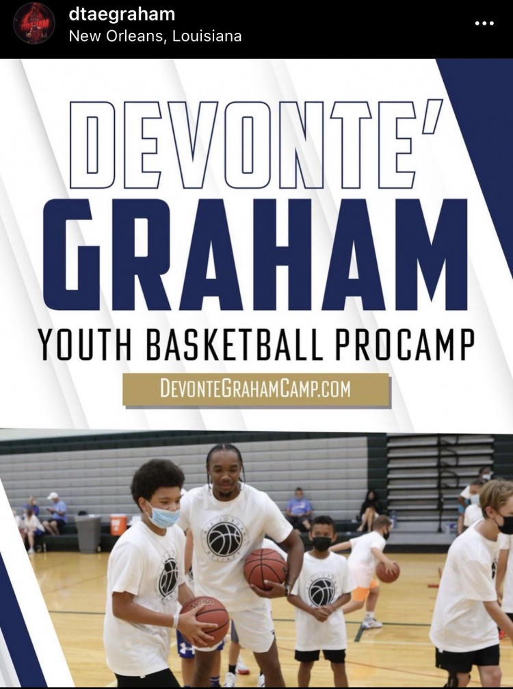 传道授业！格拉汉姆今夏将在新奥尔良举办青年篮球训练营