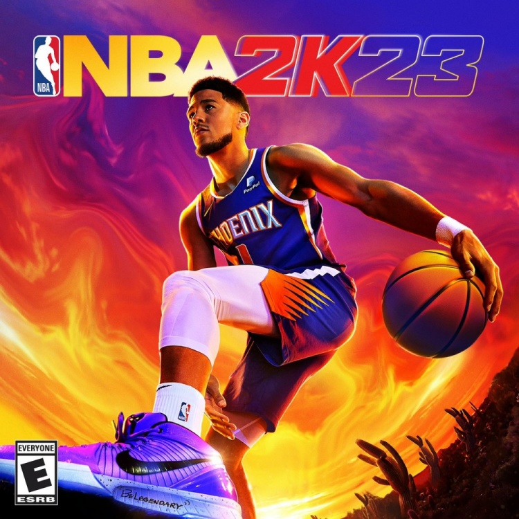 自己宣！布克晒NBA2K23首发封面：听说这是2K做过的最难的封面？