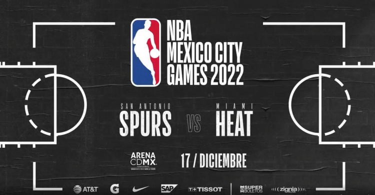 官方：12月17日NBA将举办墨西哥赛 对阵双方为马刺和热火