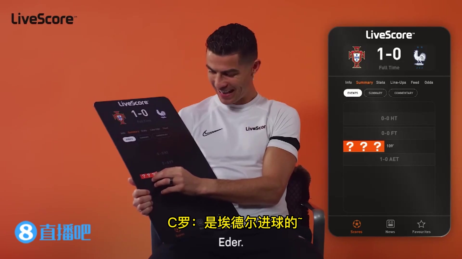 遭提问还记得欧洲杯决赛是谁进球吗？C罗开玩笑：我呀