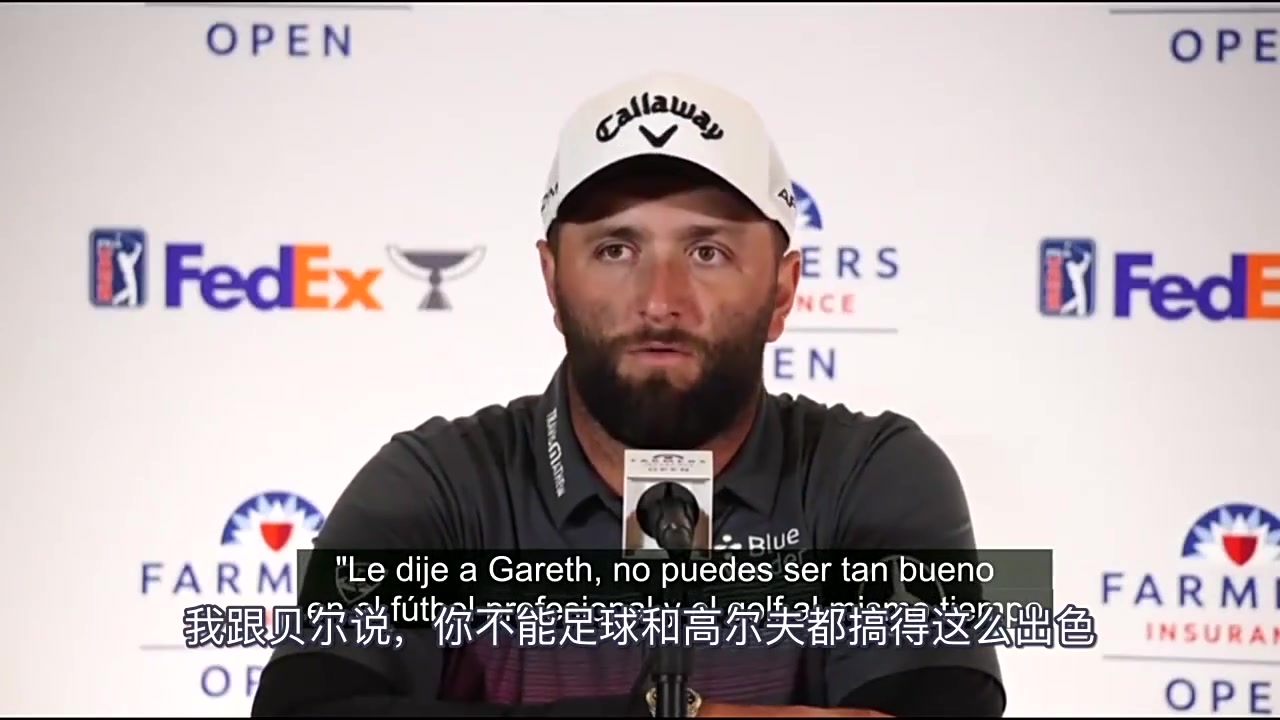 高尔夫选手琼-拉姆谈贝尔：你不能足球和高尔夫都这么出色