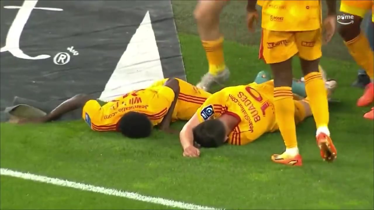 法乙球员被球迷推倒脑震荡，比赛中止