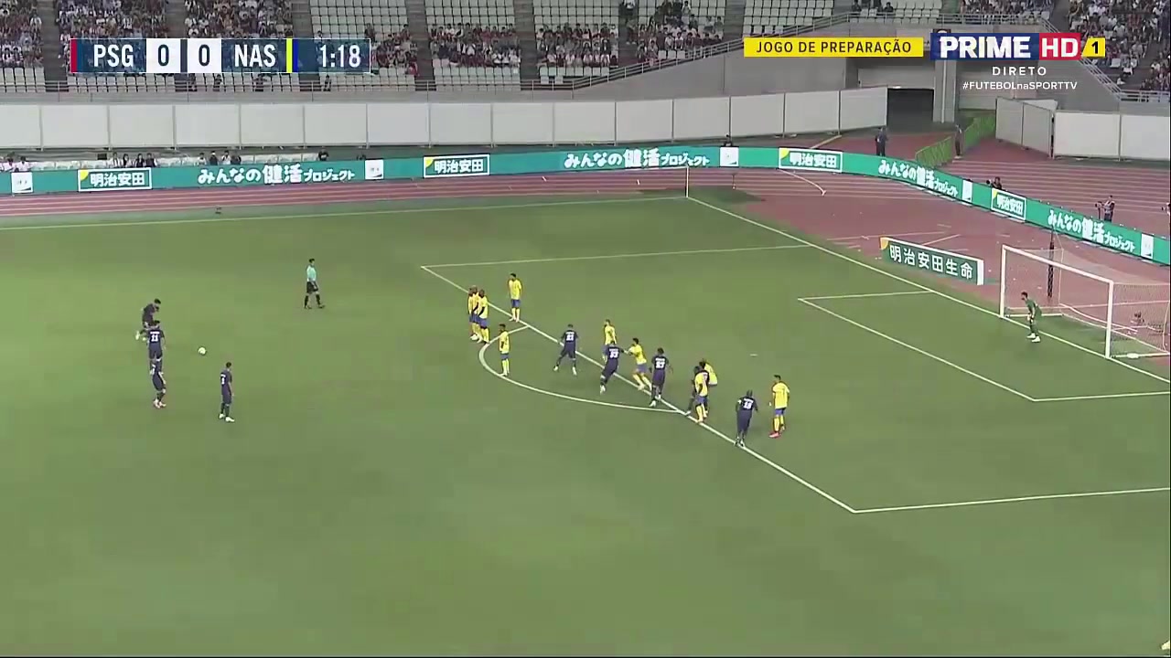 【集锦】友谊赛-C罗门前垫射造险 巴黎0-0利雅得胜利