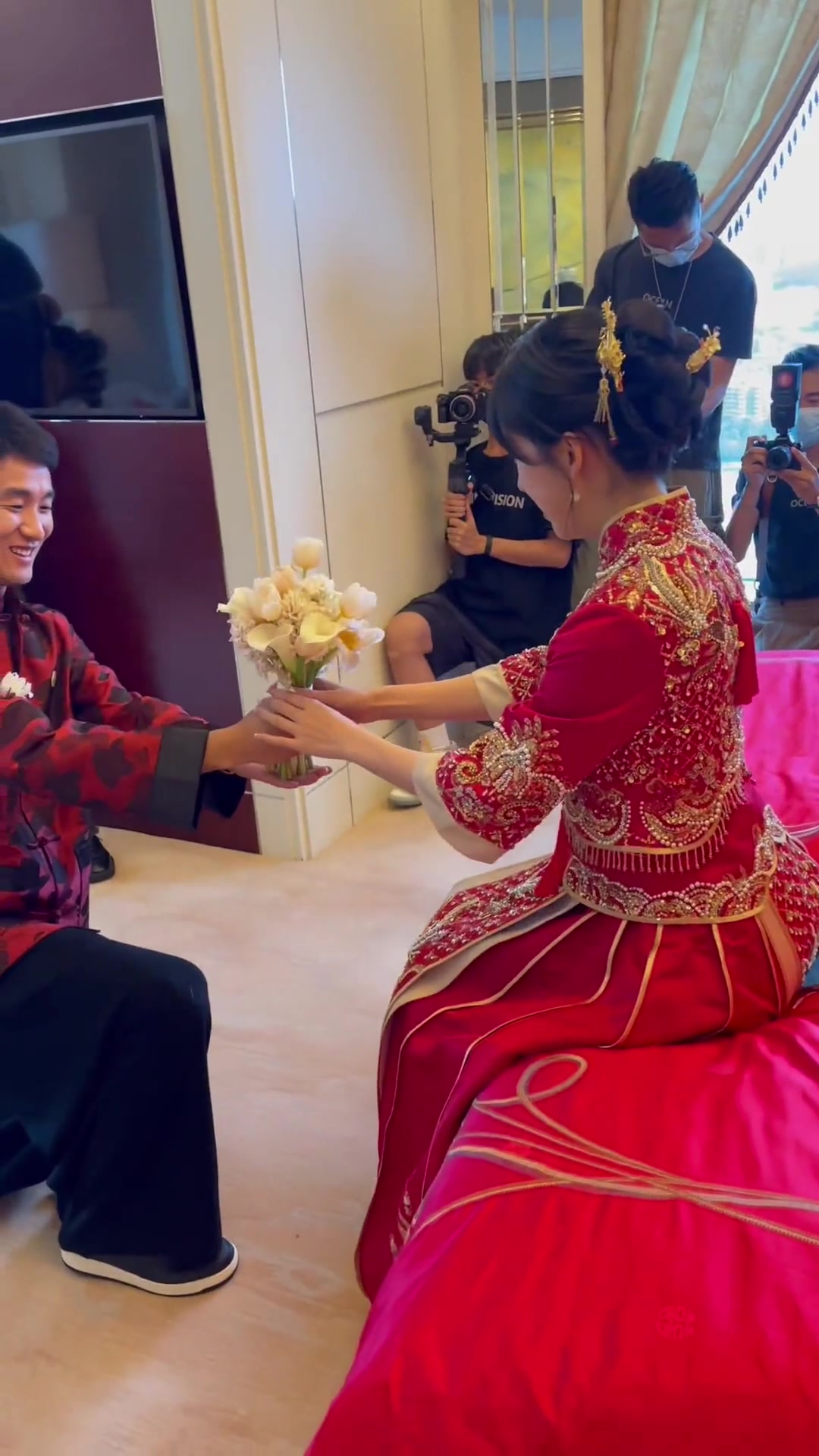太甜了！韦世豪当初和相恋8年女朋友结婚的视频❤️‍