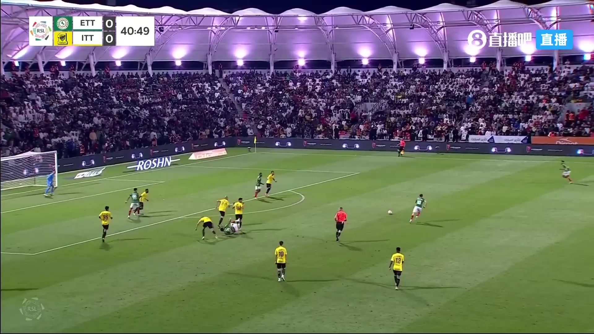 吉达联合0-1落后达曼协作！维纳尔杜姆门前补射破门