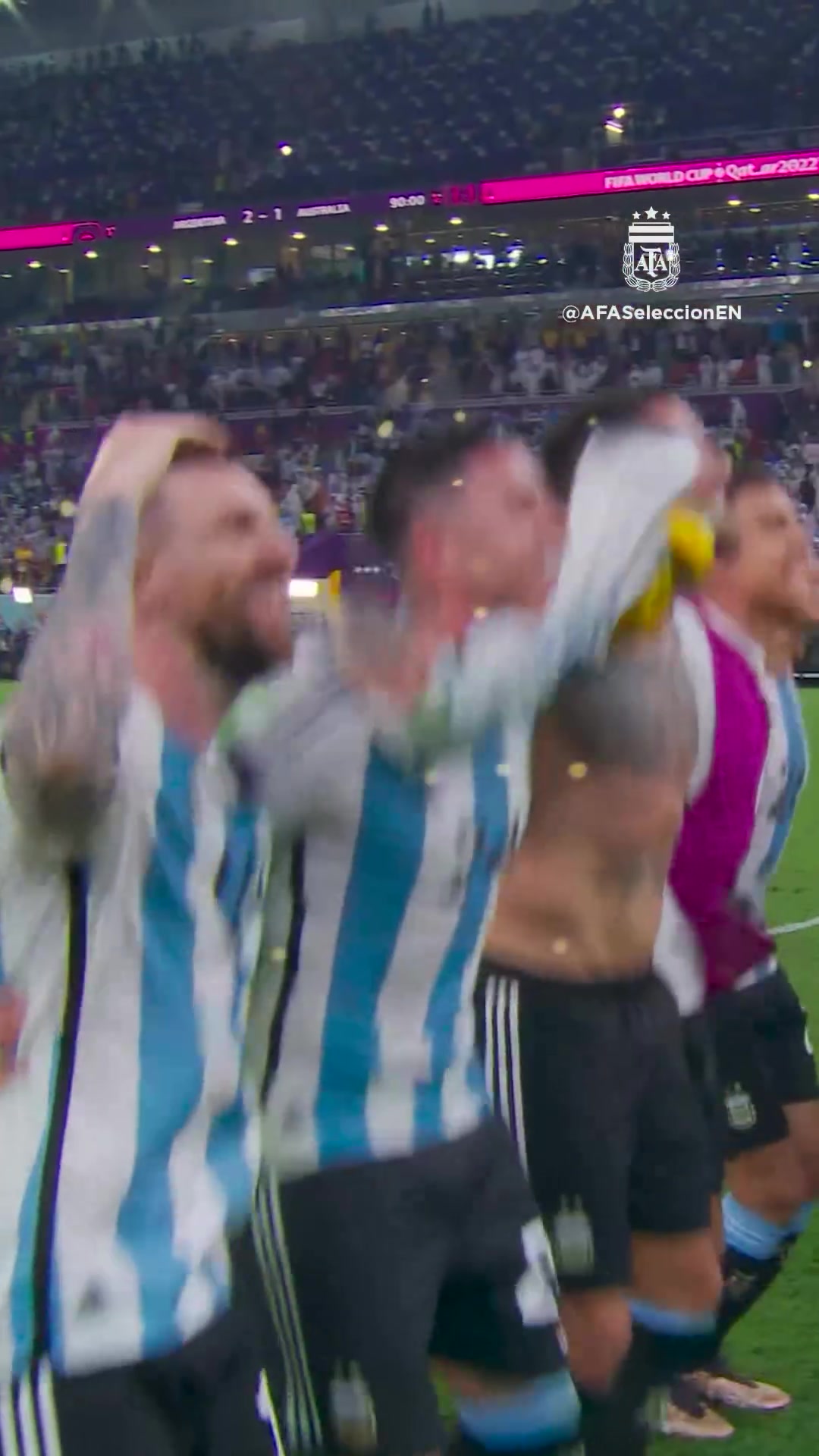 一年前的今天： 阿根廷淘汰澳大利亚挺进世界杯八强！