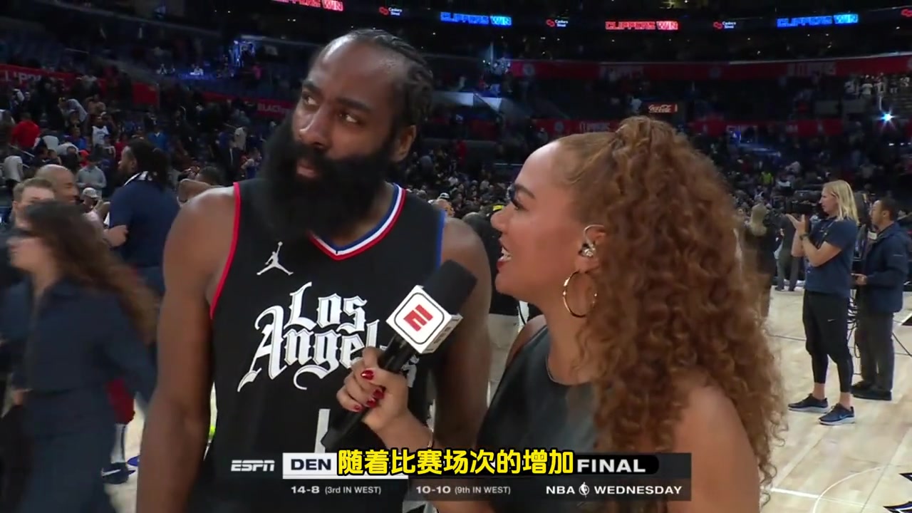 哈登：需要点名表扬威少！我船越来越像期待中的样子了