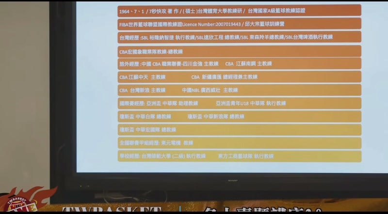 前中国台湾CBA主教练邱大宗 演讲时惊人言论吐槽CBA