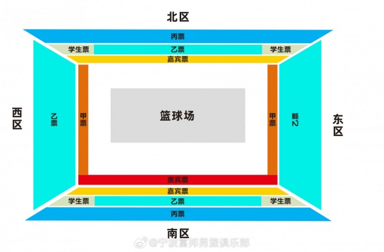 宁波队套票价格：最低3856元最高12720元若进季后赛送同区域门票