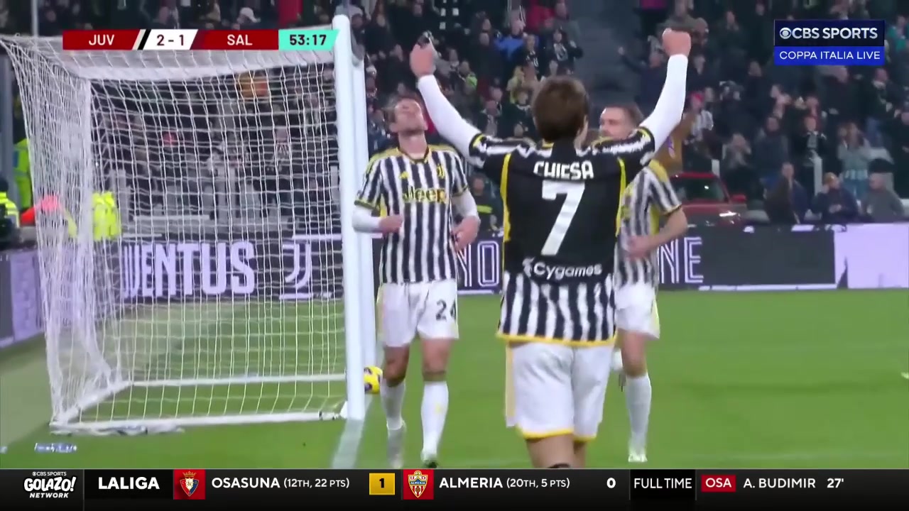 尤文3-1扩大比分！米利克头球被扑鲁加尼补射破门！