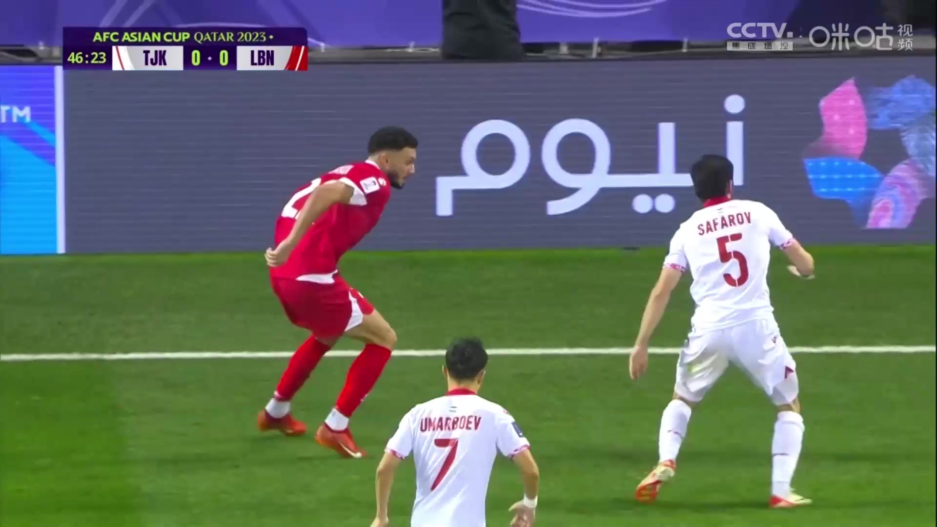 黎巴嫩1-0领先！吉拉迪兜射破门首开记录
