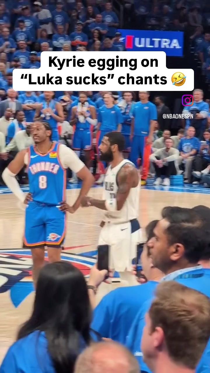 你好骚啊！雷霆球迷高呼垃圾话“Luka Sucks” 欧文一旁伸手起哄