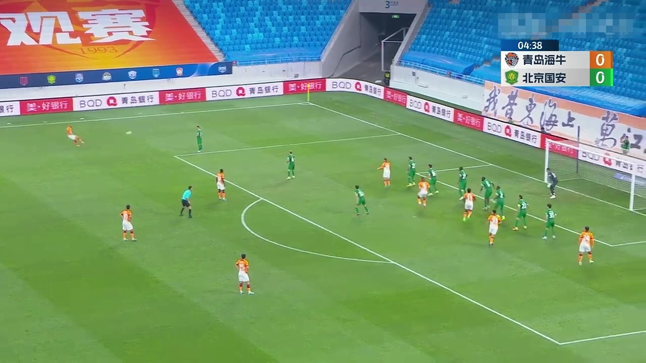 【集锦】中超-10人国安1-1遭垫底+空场海牛逼平 于大宝半场染红