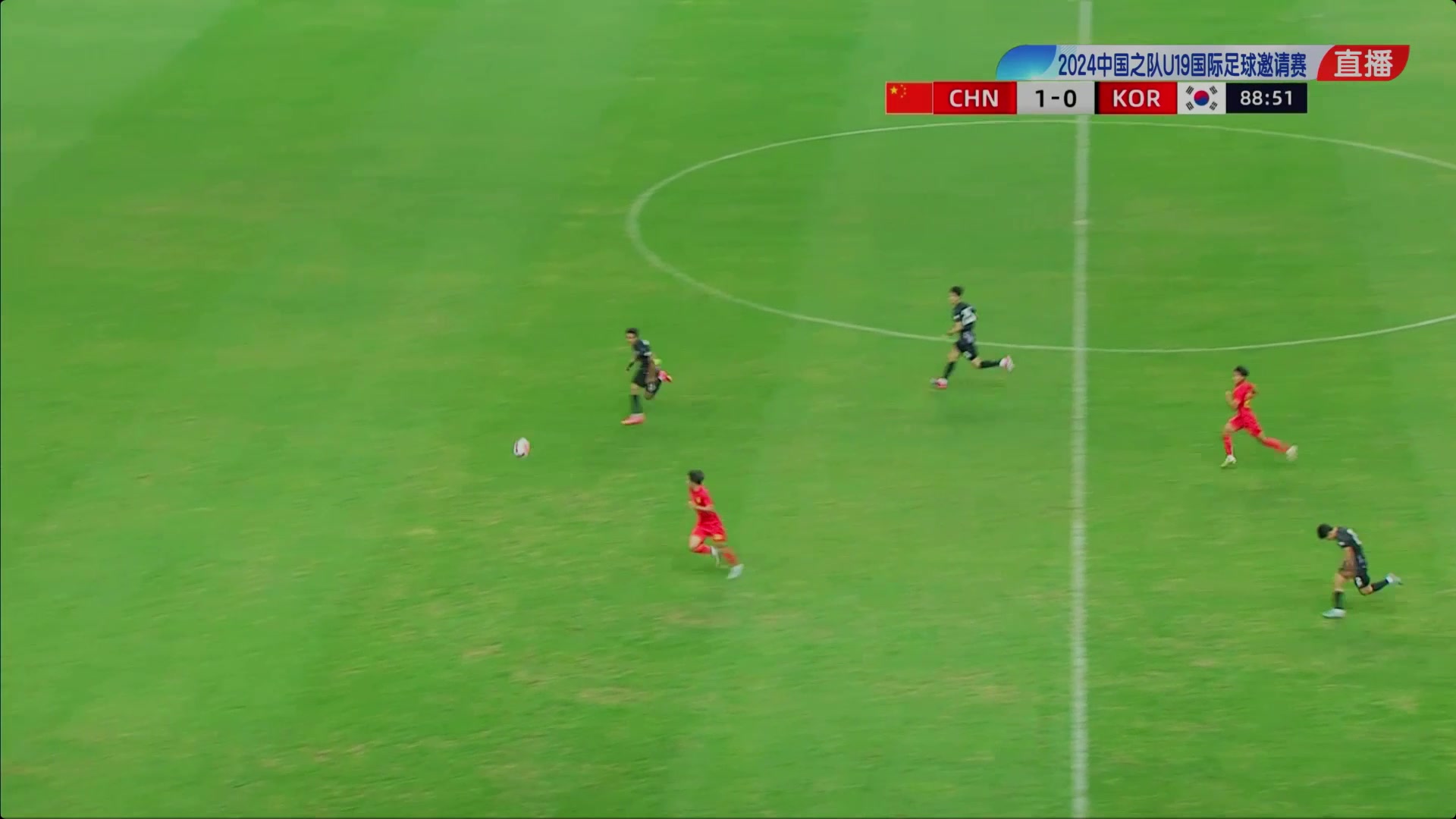 个人能力爆表！刘诚宇一条龙突爆韩国防线破门，U19国足2-0韩国