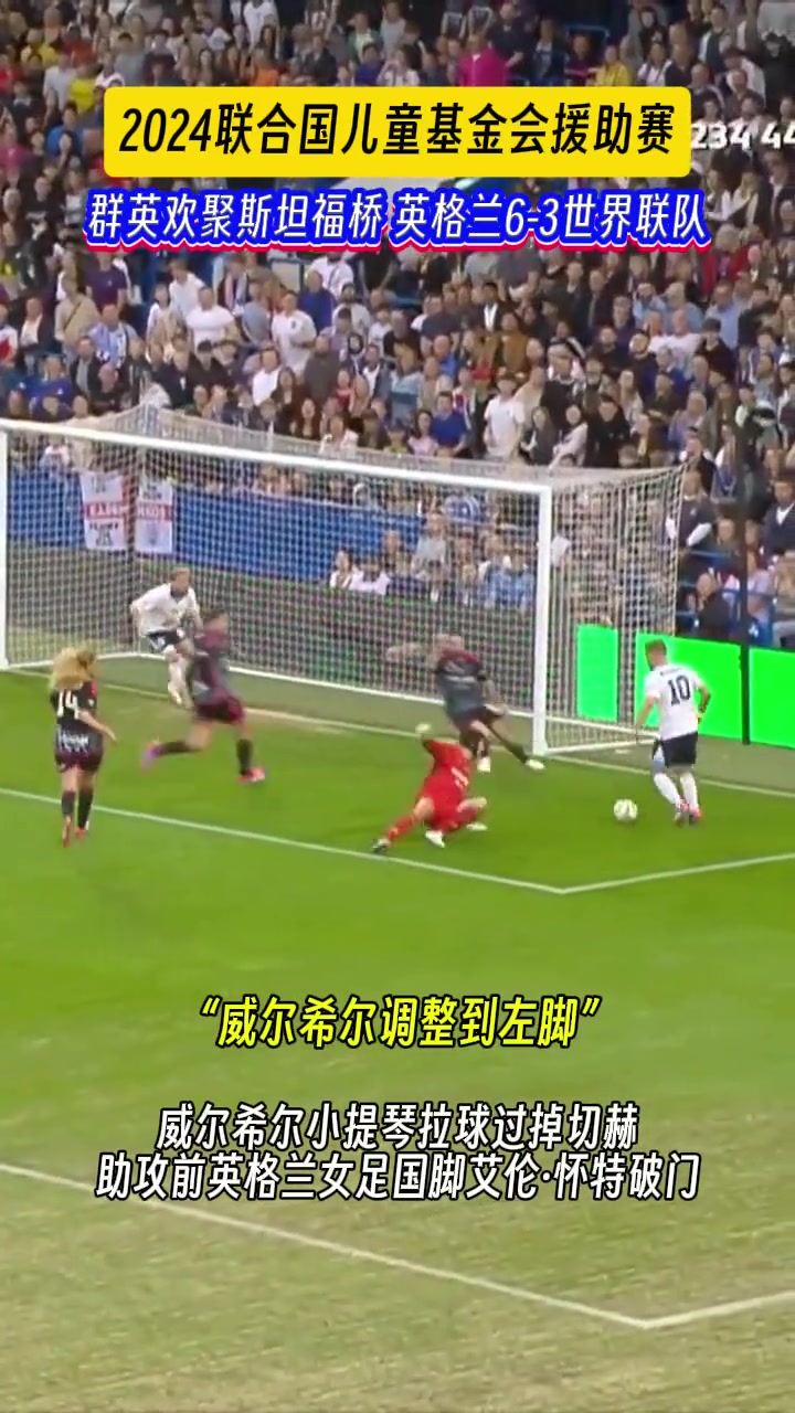 2024联合国儿童基金会援助赛，英格兰联队6-3世界联队