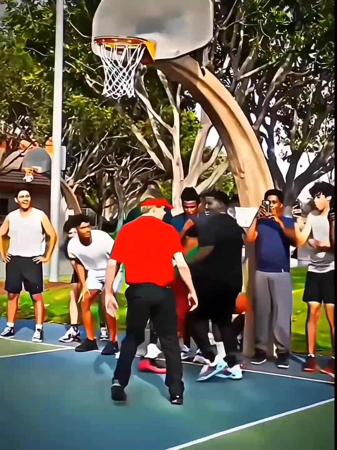 没有什么能够阻挡，我对篮球的向往。