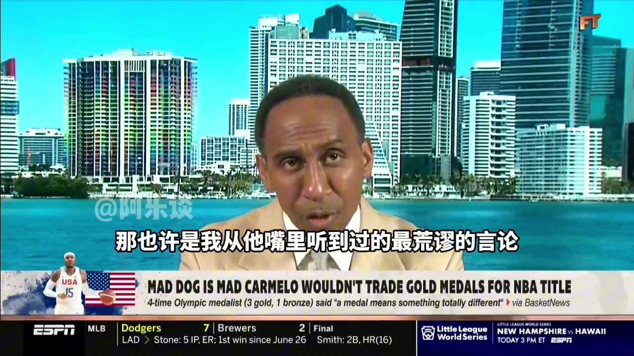 名嘴评安东尼不愿用奥运会金牌换NBA总冠军 荒唐！