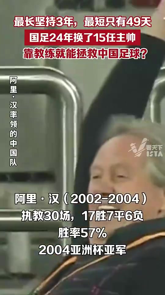 马上又要换了？进入21世纪，国足已更换15位主教练！