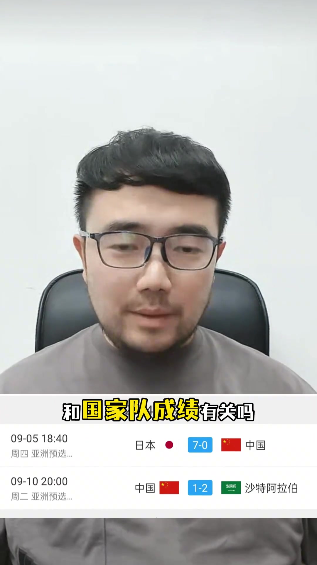 球迷的热情减弱是否与国足的成绩有关？你好像在说啥大白话