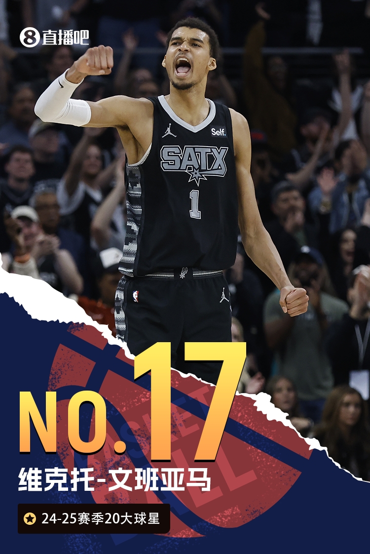 NBA新赛季20大球星No.17：文班亚马