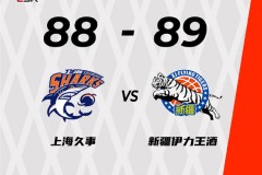 CBA季前赛：上海88-89新疆 王哲林首