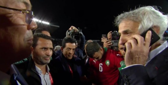 排面拉满！摩洛哥晋级世界杯，主帅赛后与摩洛哥国王现场通话