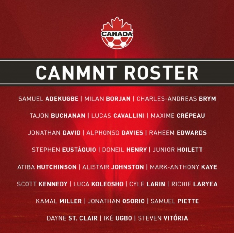 加拿大队新一期名单：阿方索-戴维斯领衔，乔纳森-大卫在列