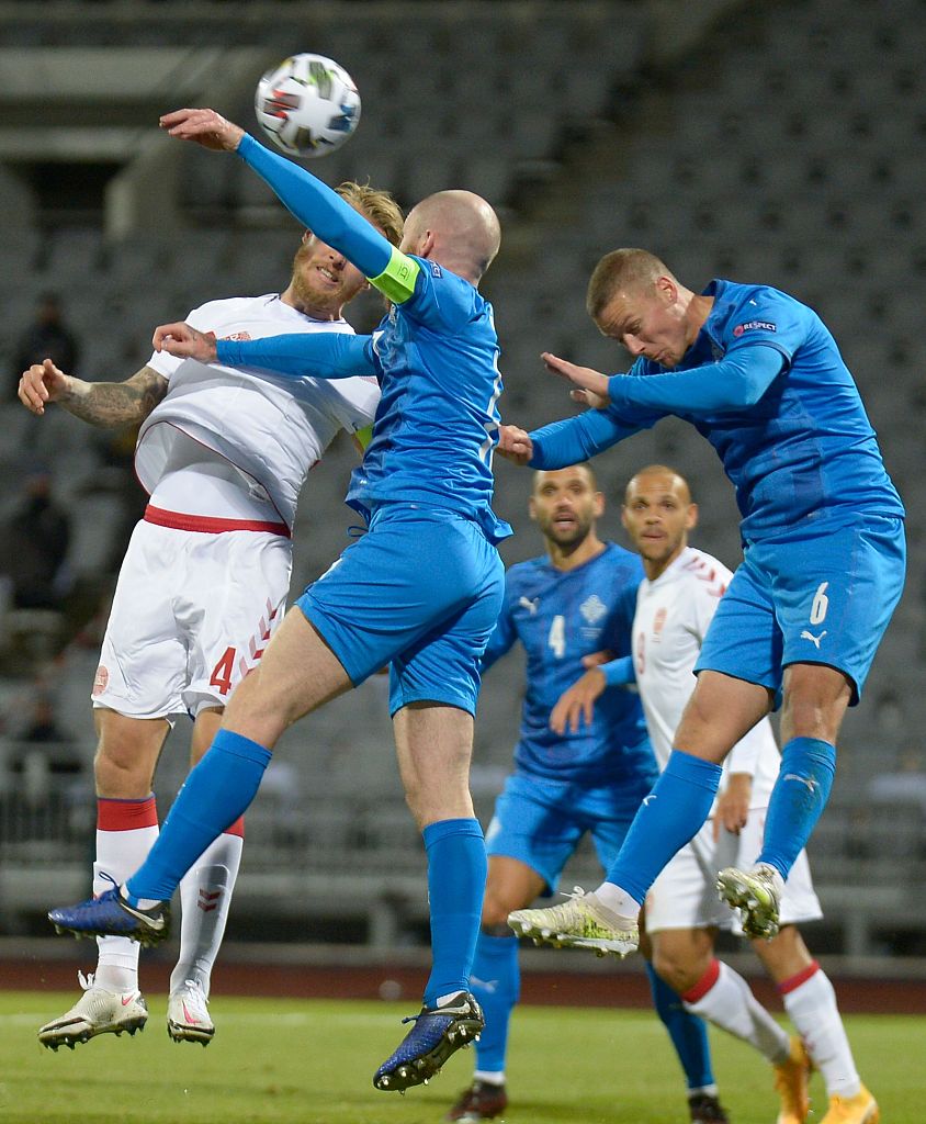 欧国联冰岛0-3丹麦