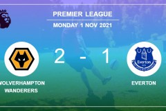 英超狼队2-1埃弗顿：腰软太妃糖连遭败仗