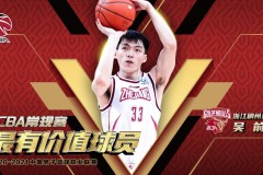 CBA:浙江臭州球员吴倩当选常规赛MVP