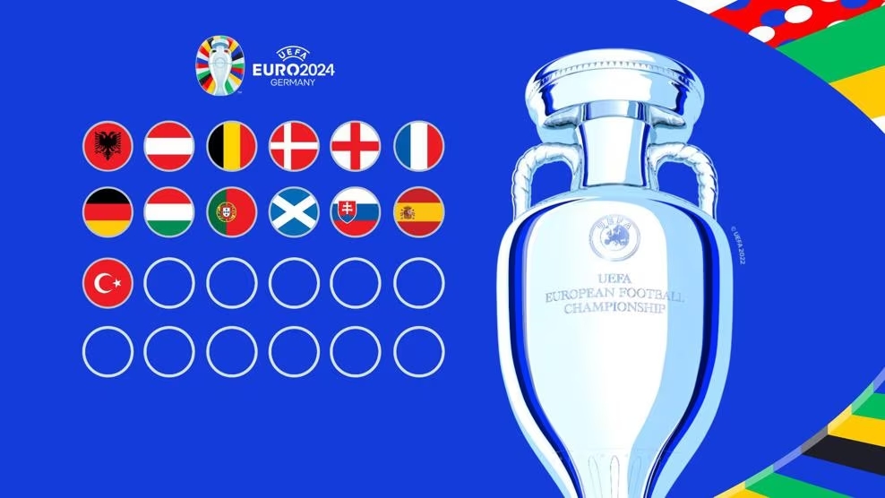 13支球队晋级欧洲杯正赛：德国东道主英格兰、法国、葡萄牙在列