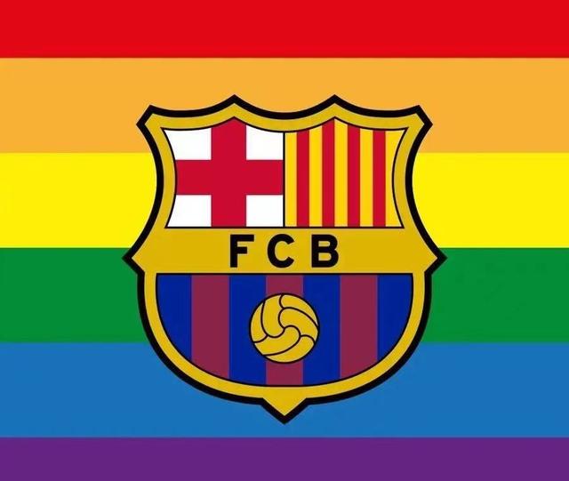 巴塞罗那社交媒体发布彩虹俱乐部队徽涉嫌支持LGBT平权行动运动