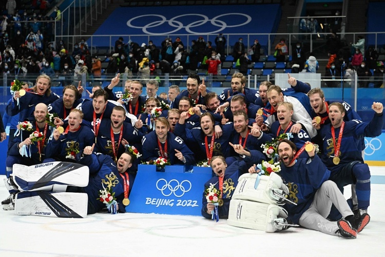 北京冬奥会男子冰球决赛 芬兰击败俄奥队夺本届赛事最后一枚金牌