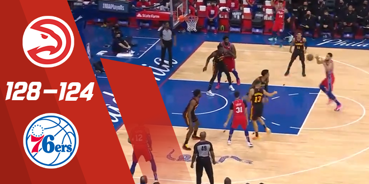 NBA-特雷-杨35 10恩比德39 9老鹰险胜76人