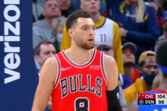 NBA常规赛公牛114-108战胜掘金 拉文36分
