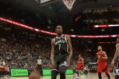 NBA常规赛篮网116-103战胜猛龙 杜兰特31分哈登28分