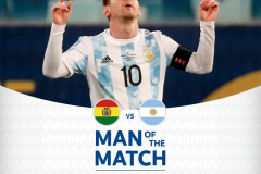 4轮3次最佳裁判:梅西当选阿根廷vs玻利维亚最佳球员