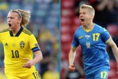半场休息-瑞典1-1乌克兰的津琴科打破了福尔斯堡的平衡