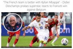 德尚：姆巴佩意志坚定 法国队仍是最好的球队之一
