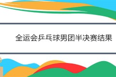 2021全运会乒乓球男团半决赛结果一览 北京广东双双晋级决赛