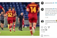 穆帅调侃曼奇尼进球 穆帅赛后在个人社交媒体发了什么？