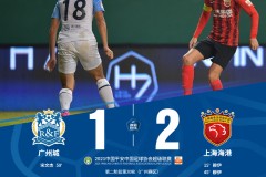 中超联赛最新战况：广州城1-2上海海港 穆伊梅开二度 宋文杰扳回一城