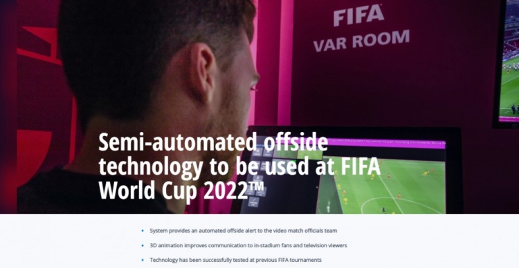FIFA官方：卡塔尔世界杯将使用半自动