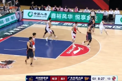 CBA常规赛广东97-84胜江苏 赵睿复出9分徐杰15+8