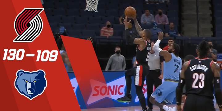 “亮点”NBA-利拉德23 5安东尼18 6瓦兰19 6开拓者击败灰熊